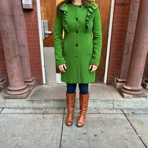 Beth Bowley Green Winter coat